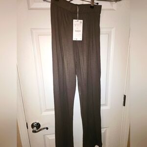 Zara Dark Khaki Soft Pants Size Small